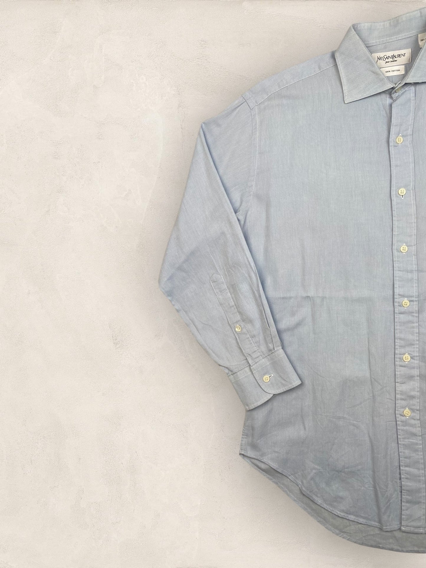 Chemise Homme Yves Saint - Laurent vintage Bleu M Ref:2911 - Bleu - M - amifrip