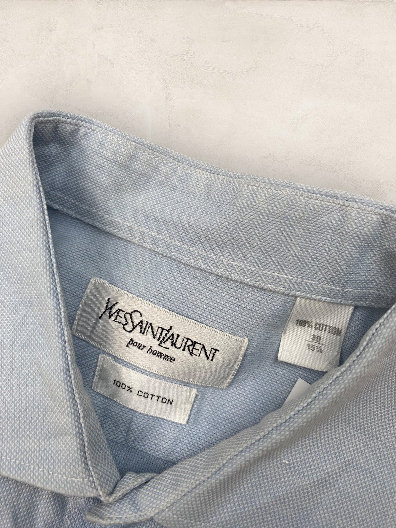 Chemise Homme Yves Saint - Laurent vintage Bleu M Ref:2911 - Bleu - M - amifrip