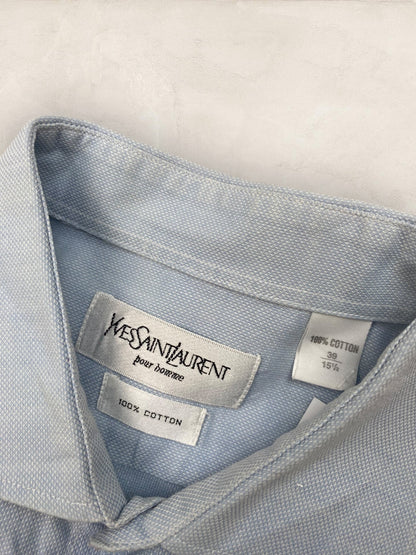 Chemise Homme Yves Saint - Laurent vintage Bleu M Ref:2911 - Bleu - M - amifrip