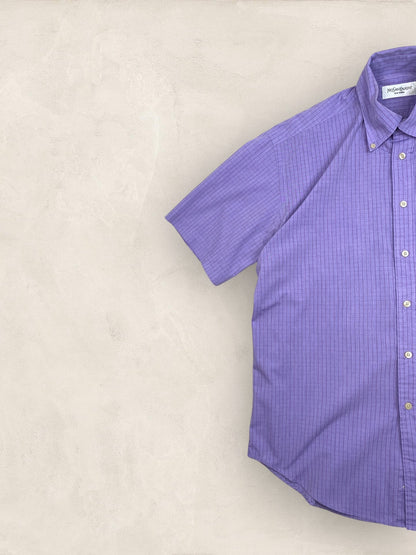 Chemise Homme Yves Saint - Laurent Vintage Violet M Ref:2941 - Violet - M - amifrip