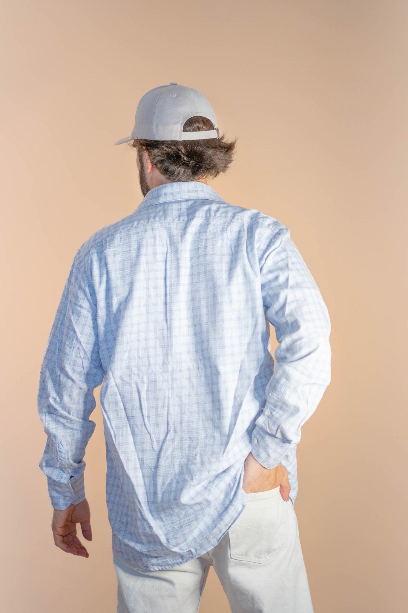 Chemise Lacoste à Carreaux Homme 945 - BLEU - S - amifrip - Friperie en ligne et vêtements vintage