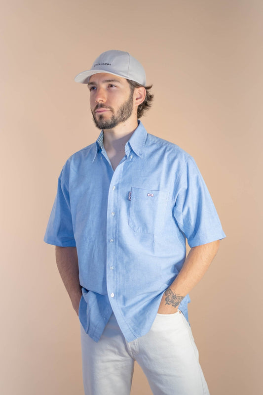 Chemise Manche Courte Eden Park Homme 559 - BLEU - M - amifrip - Friperie en ligne et vêtements vintage