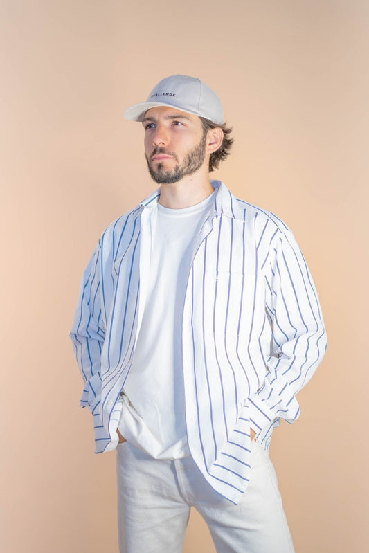 Chemise Pierre Cardin à Rayures Homme 867 - BLANC - L - amifrip - Friperie en ligne et vêtements vintage