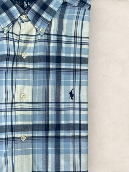 Chemise Ralph Lauren Bleu M Homme Ref : 1913 - Bleu - M - amifrip - Friperie en ligne et vêtements vintage