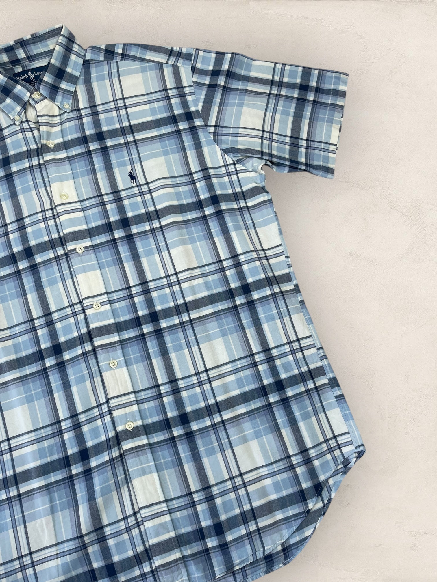 Chemise Ralph Lauren Bleu M Homme Ref : 1913 - Bleu - M - amifrip - Friperie en ligne et vêtements vintage