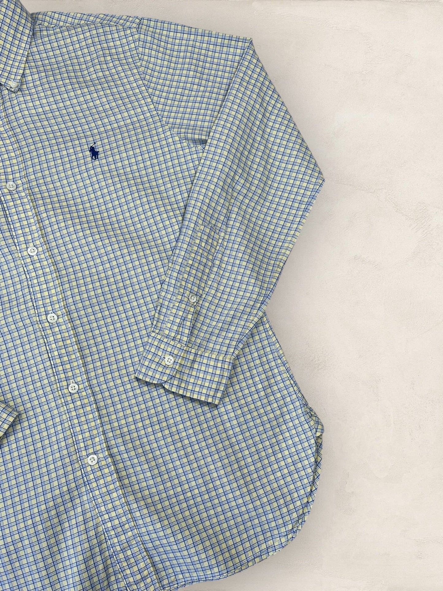 Chemise Ralph Lauren Bleu M Homme Ref : 1922 - Bleu - M - amifrip - Friperie en ligne et vêtements vintage
