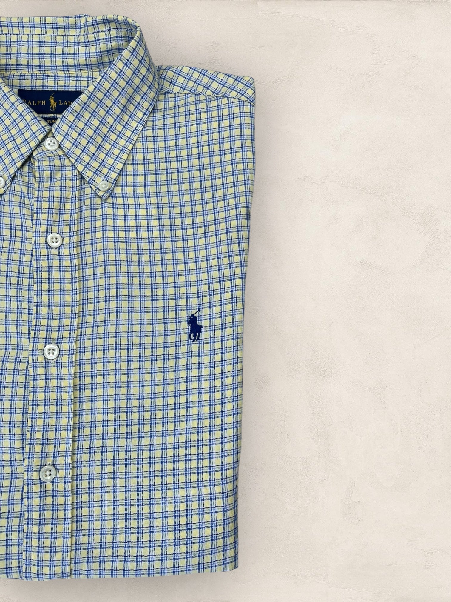 Chemise Ralph Lauren Bleu M Homme Ref : 1922 - Bleu - M - amifrip - Friperie en ligne et vêtements vintage