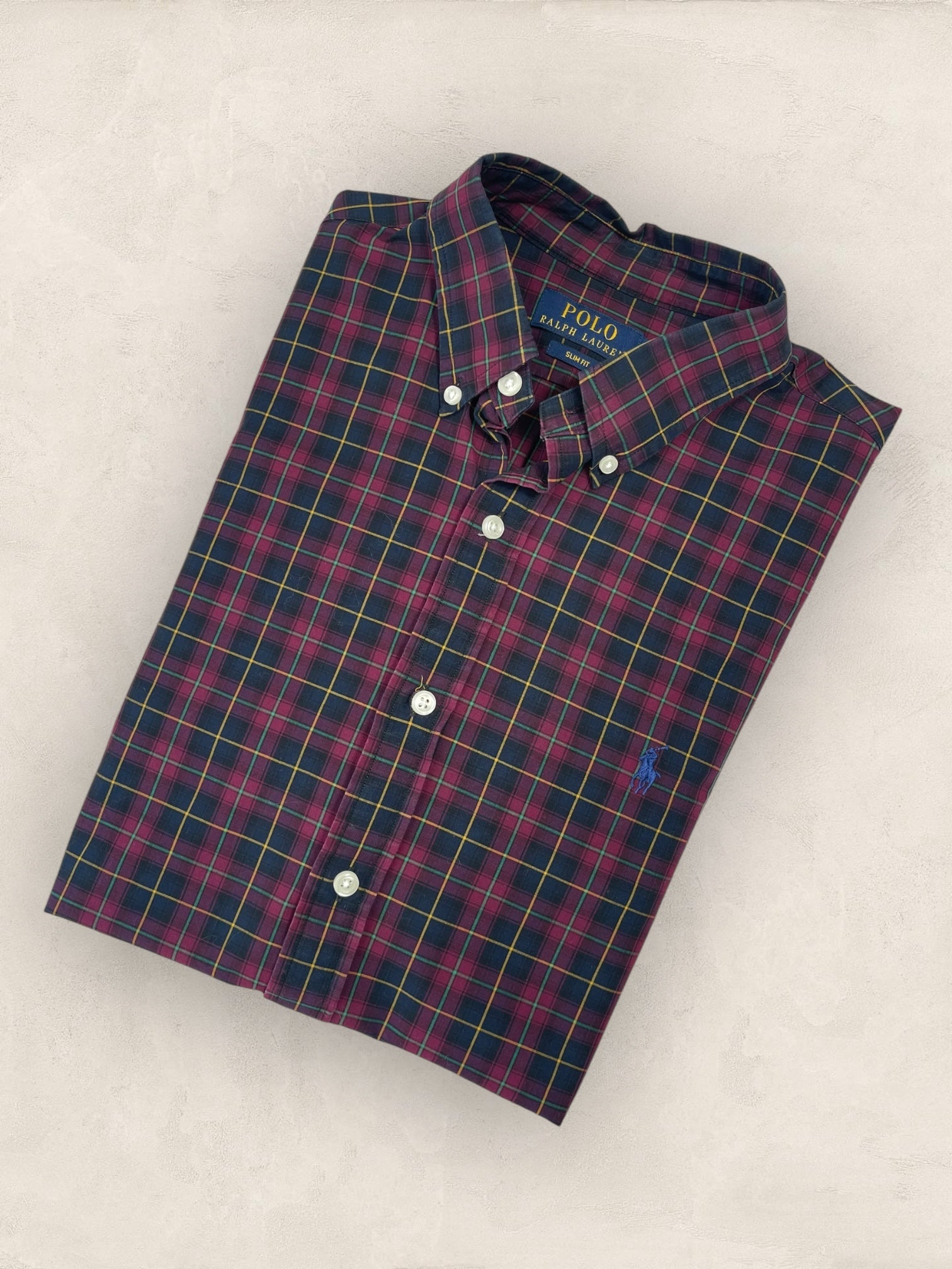 Chemise Ralph Lauren Bordeaux M Homme Ref : 1003 - Bordeaux - M - amifrip - Friperie en ligne et vêtements vintage