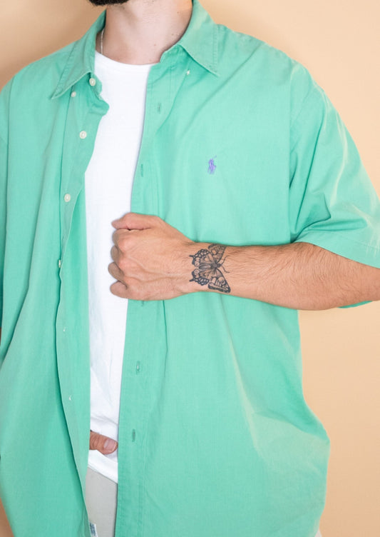 Chemise Ralph Lauren Homme 1115 - VERT - XL - amifrip - Friperie en ligne et vêtements vintage