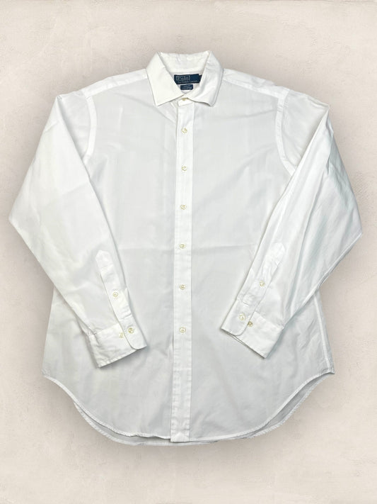 Chemise Ralph Lauren Homme Blanc L en Coton Ref:2781 - BLANC - L - amifrip