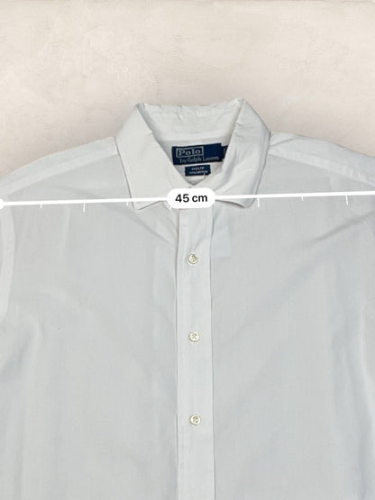 Chemise Ralph Lauren Homme Blanc L en Coton Ref:2781 - BLANC - L - amifrip