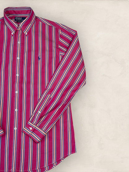 Chemise Ralph Lauren Rose L Homme Ref: 2725 - Rose - L - amifrip - Friperie en ligne et vêtements vintage
