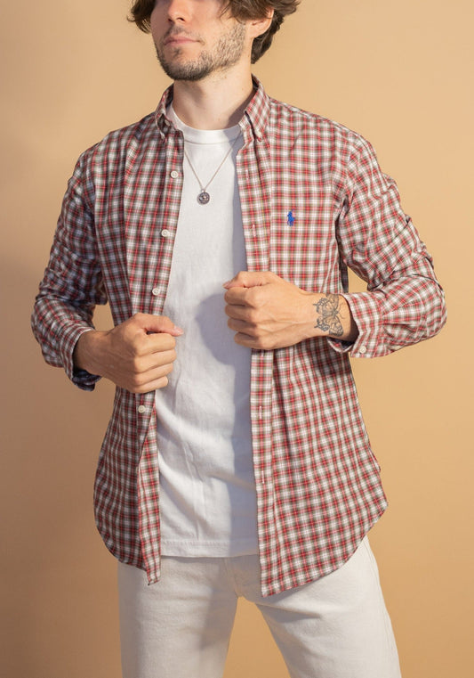 Chemise Rouge Ralph Lauren Homme 1002 - ROUGE - M - amifrip - Friperie en ligne et vêtements vintage