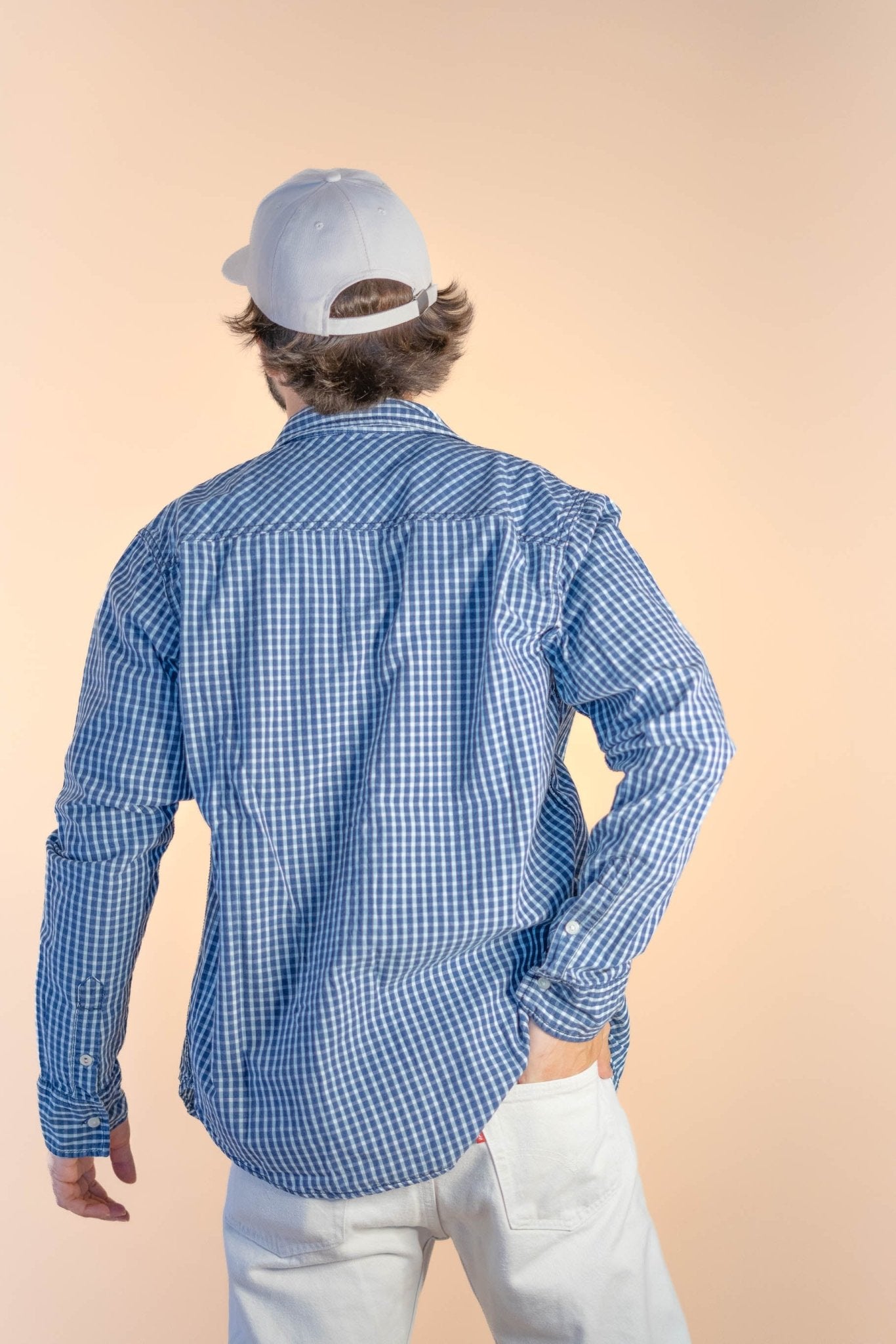 Chemise Tommy Hilfiger à Carreaux Homme 677 - BLEU - M - amifrip - Friperie en ligne et vêtements vintage