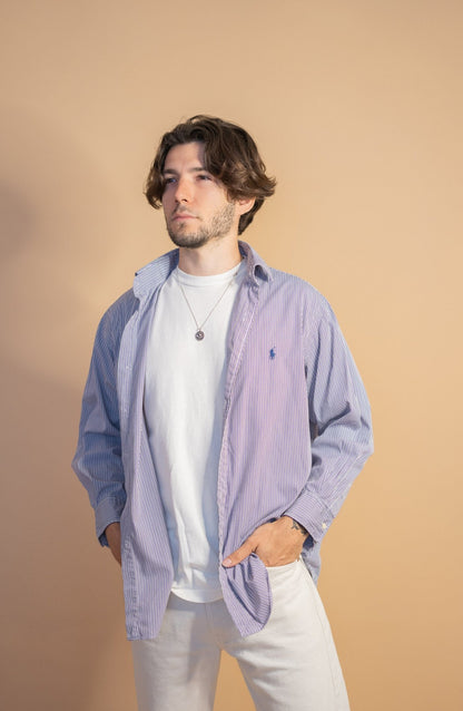 Chemise Violet Ralph Lauren Homme 1005 - VIOLET - M - amifrip - Friperie en ligne et vêtements vintage