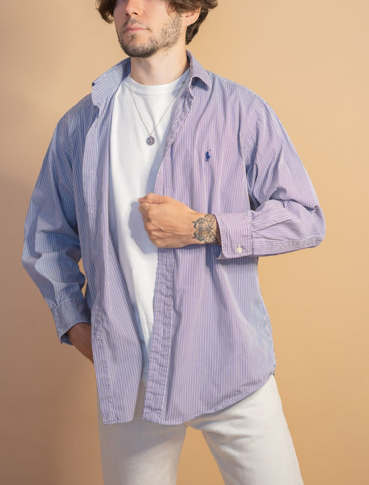 Chemise Violet Ralph Lauren Homme 1005 - VIOLET - M - amifrip - Friperie en ligne et vêtements vintage
