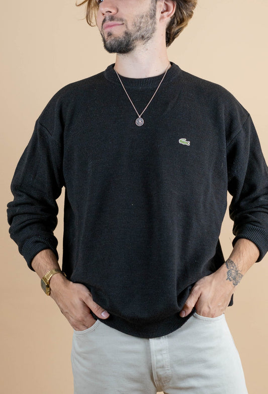 Crew Neck Lacoste ref: 1235 - NOIR - XL - amifrip - Friperie en ligne et vêtements vintage