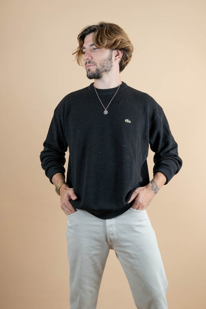 Crew Neck Lacoste ref: 1235 - NOIR - XL - amifrip - Friperie en ligne et vêtements vintage
