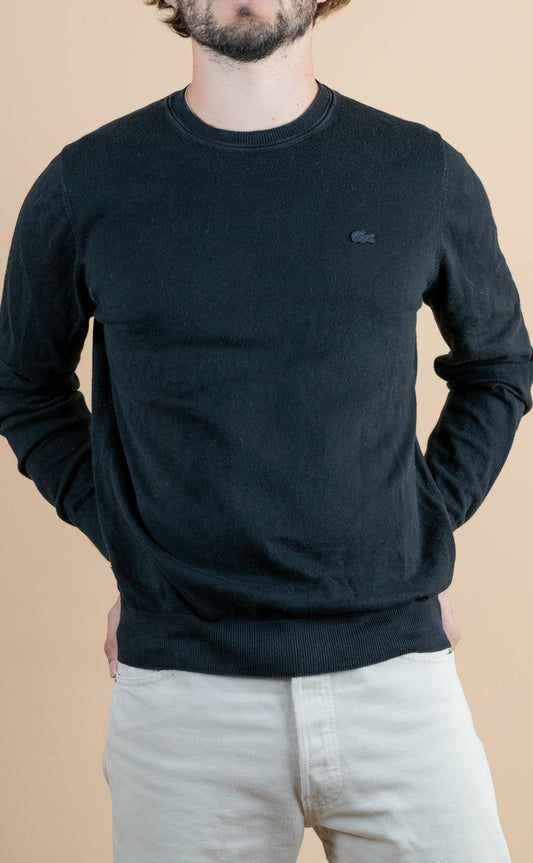 Crew Neck Lacoste ref: 1256 - NOIR - M - amifrip - Friperie en ligne et vêtements vintage