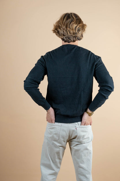 Crew Neck Lacoste ref: 1256 - NOIR - M - amifrip - Friperie en ligne et vêtements vintage