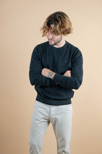 Crew Neck Lacoste ref: 1256 - NOIR - M - amifrip - Friperie en ligne et vêtements vintage