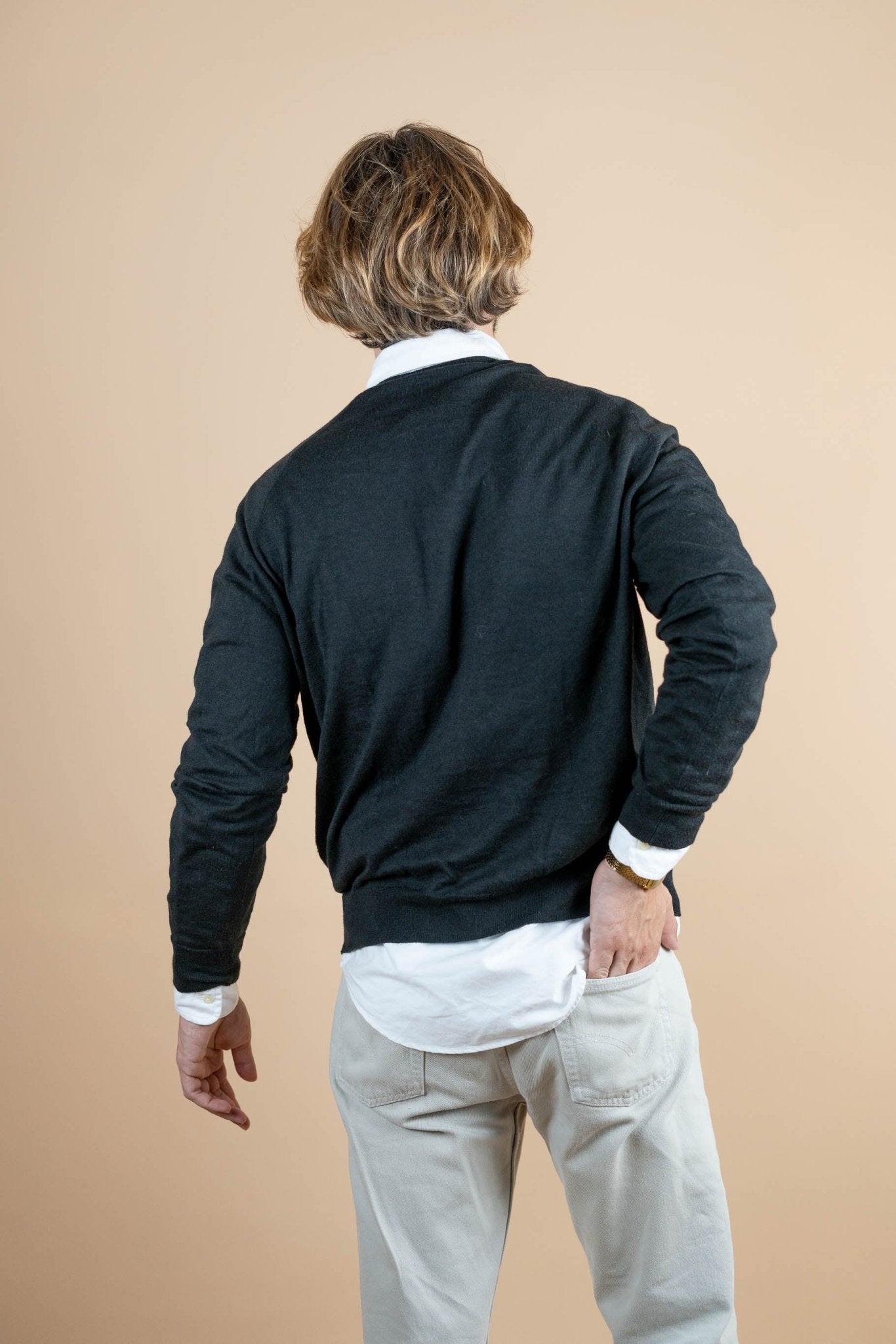Crew Neck Noir Lacoste ref: 1244 - NOIR - XL - amifrip - Friperie en ligne et vêtements vintage