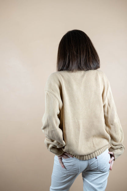 Crew Neck Ralph Lauren ref: 1530 - BEIGE - L - amifrip - Friperie en ligne et vêtements vintage