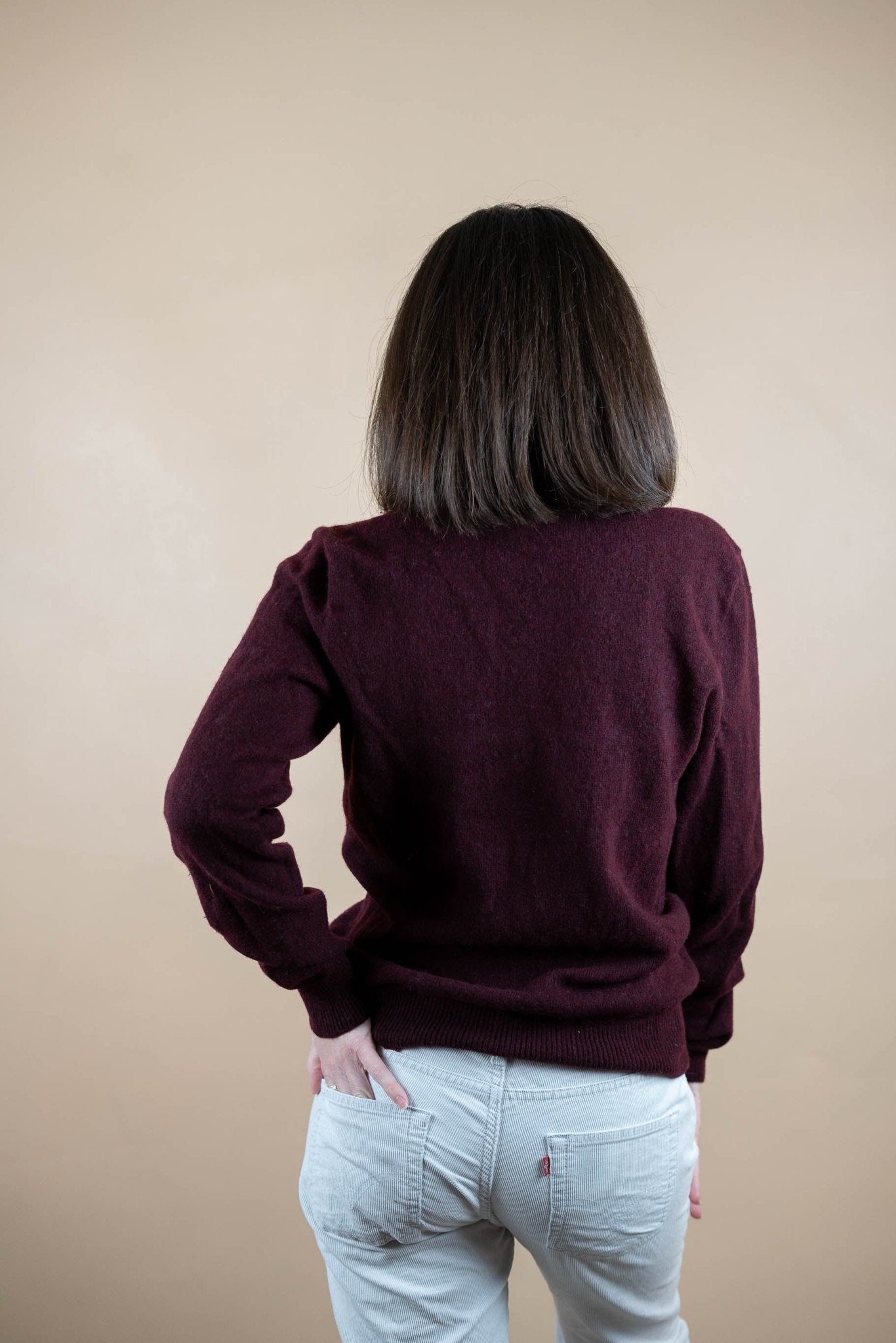 Crew Neck Ralph Lauren ref: 1554 - BORDEAUX - M - amifrip - Friperie en ligne et vêtements vintage