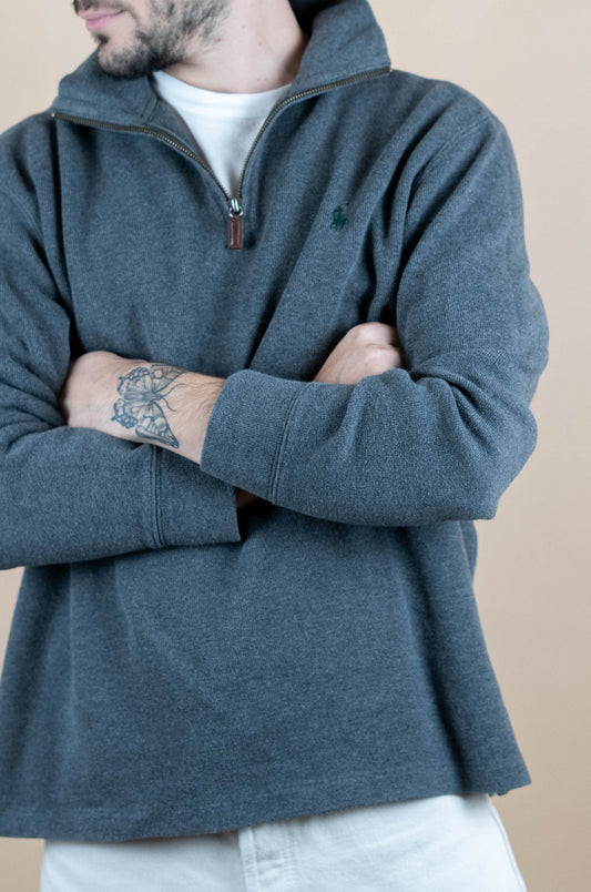 Crew Neck Ralph Lauren ref: 1595 - GRIS - L - amifrip - Friperie en ligne et vêtements vintage