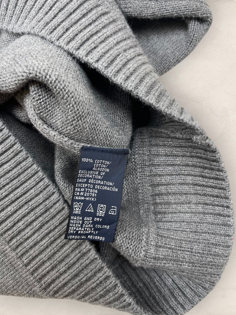 Pull 1/4 zip, Demi-zip Tommy Hilfiger - Homme S - Gris - Coton - très bon état - Ts0234