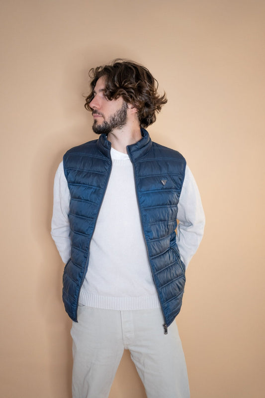 Doudoune sans manches Guess 1186 - BLEU - L - amifrip - Friperie en ligne et vêtements vintage