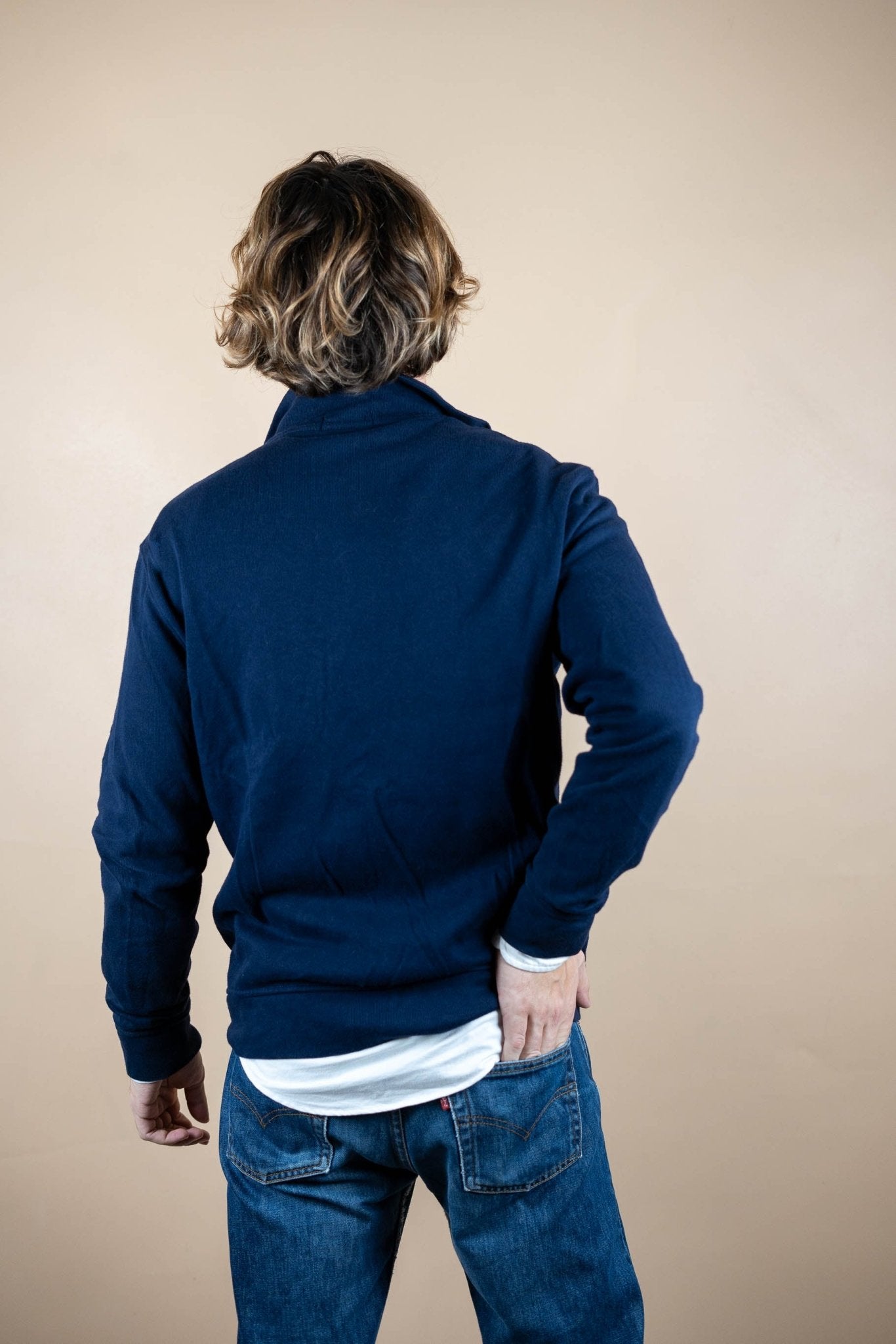 Full Zip Ralph Lauren ref: 1543 - BLEU MARINE - M - amifrip - Friperie en ligne et vêtements vintage