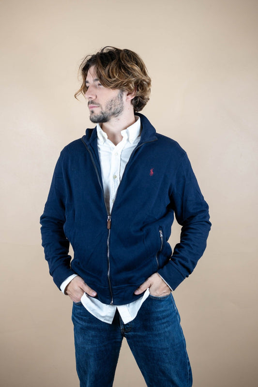 Full Zip Ralph Lauren ref: 1543 - BLEU MARINE - M - amifrip - Friperie en ligne et vêtements vintage