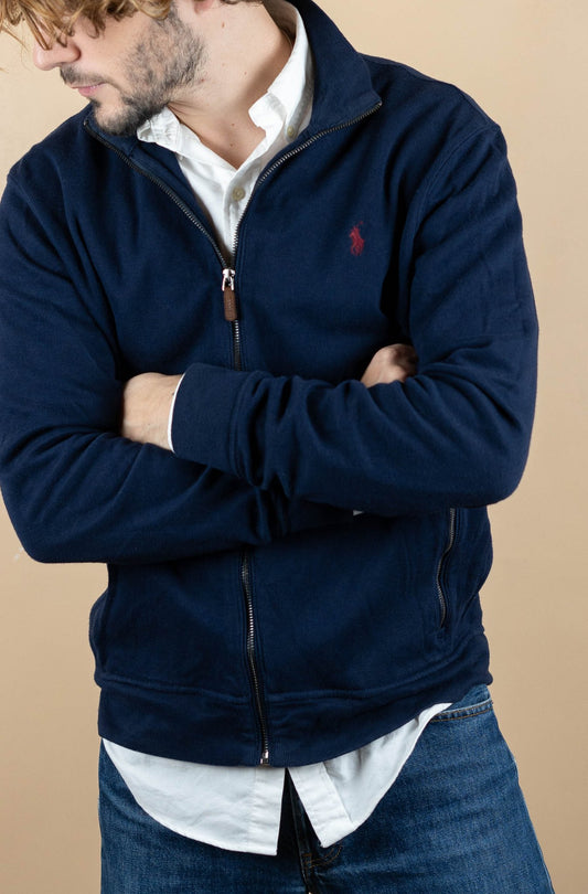Full Zip Ralph Lauren ref: 1543 - BLEU MARINE - M - amifrip - Friperie en ligne et vêtements vintage