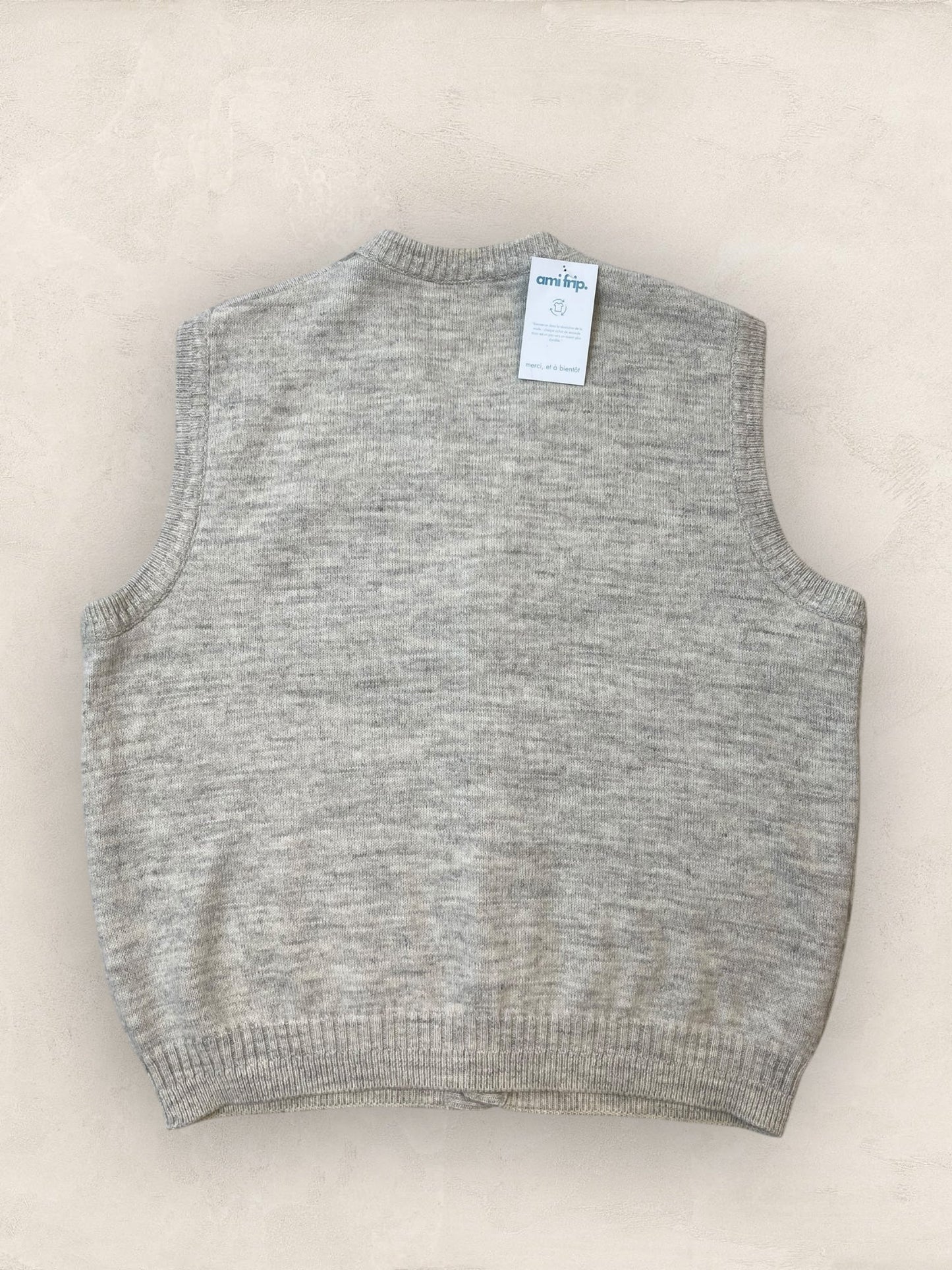 Gilet sans manches Homme Lacoste 50% Laine Gris M Ref:3980 - Gris - M - amifrip