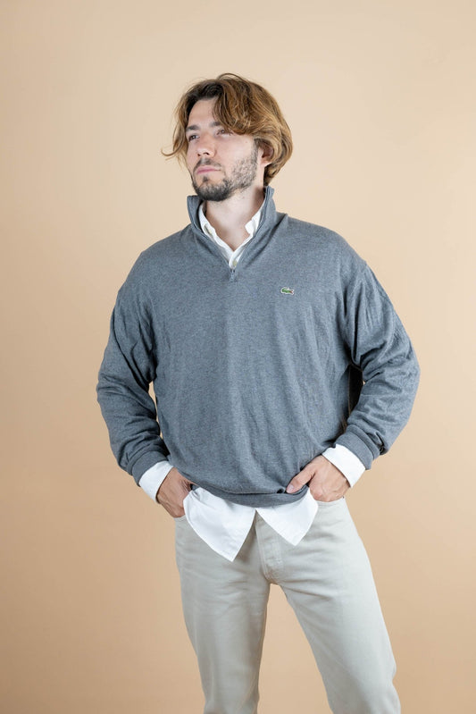 Half Zip Lacoste ref: 1262 - GRIS - XXXL - amifrip - Friperie en ligne et vêtements vintage
