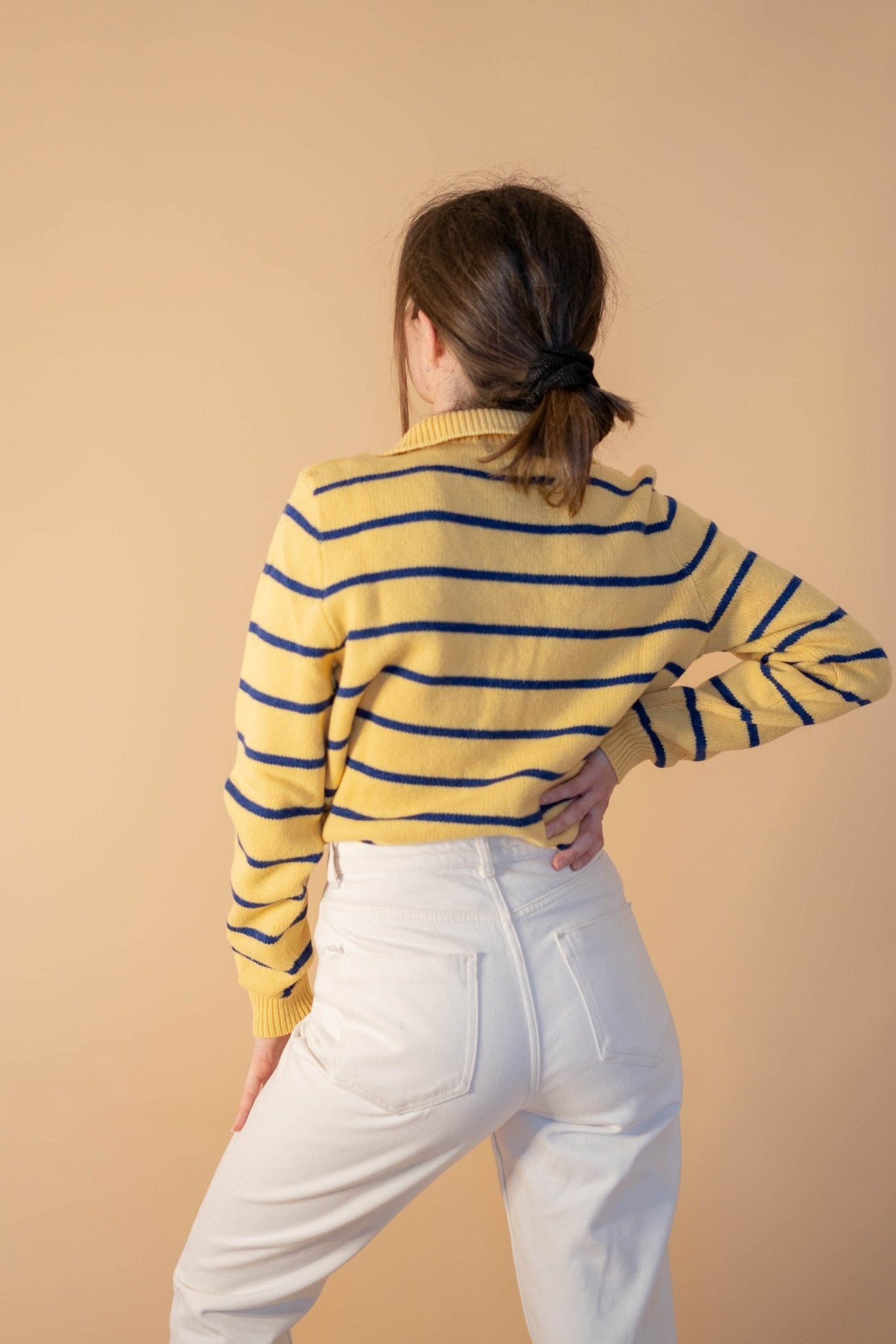 Half - zip Ralph Lauren Femme 105 - JAUNE - S - amifrip - Friperie en ligne et vêtements vintage