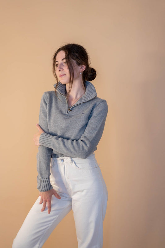 Half - zip Ralph Lauren Femme 406 - GRIS - S - amifrip - Friperie en ligne et vêtements vintage