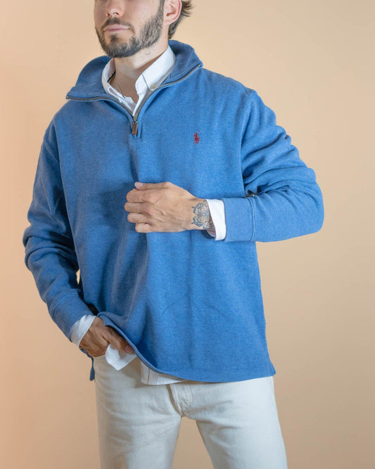 Half - Zip Ralph Lauren Homme 340 - BLEU - L - amifrip - Friperie en ligne et vêtements vintage