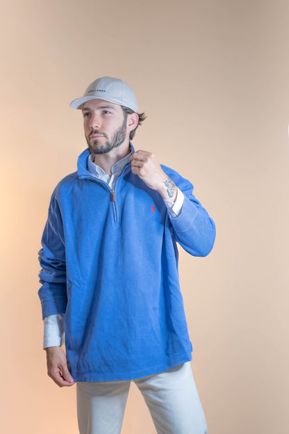 Half - Zip Ralph Lauren Homme 346 - BLEU - 2XL - amifrip - Friperie en ligne et vêtements vintage