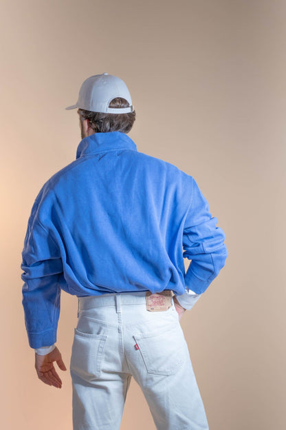 Half - Zip Ralph Lauren Homme 346 - BLEU - 2XL - amifrip - Friperie en ligne et vêtements vintage
