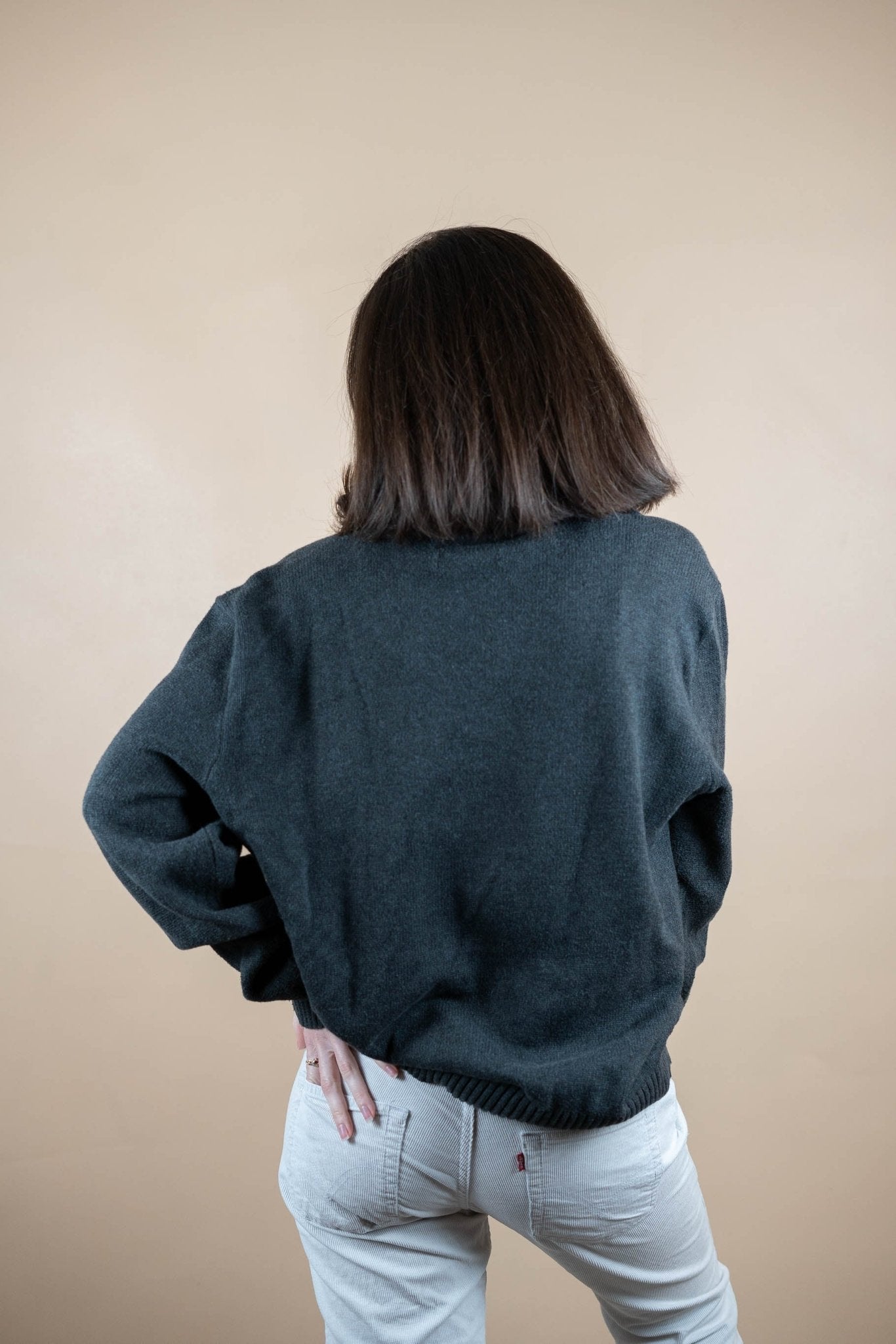 Half Zip Ralph Lauren ref: 1532 - GRIS - XL - amifrip - Friperie en ligne et vêtements vintage