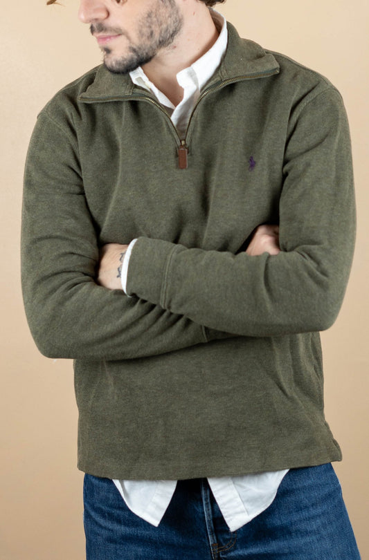 Half Zip Ralph Lauren ref: 1534 - VERT - S - amifrip - Friperie en ligne et vêtements vintage