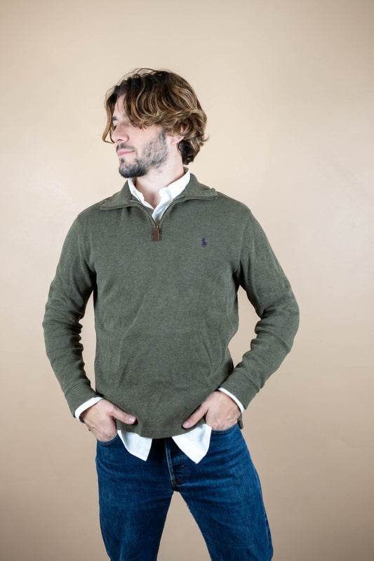 Half Zip Ralph Lauren ref: 1534 - VERT - S - amifrip - Friperie en ligne et vêtements vintage