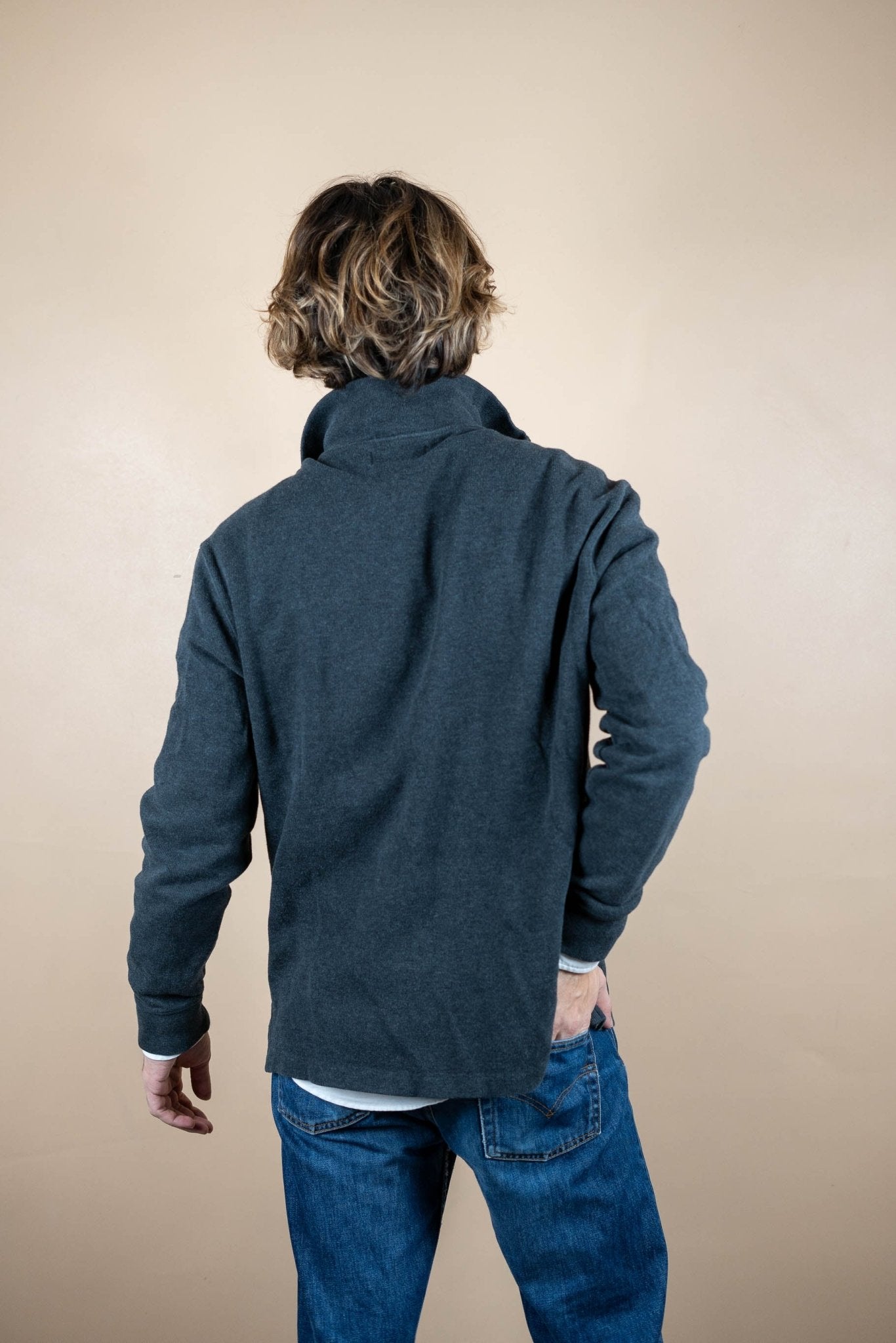 Half Zip Ralph Lauren ref: 1537 - GRIS - M - amifrip - Friperie en ligne et vêtements vintage