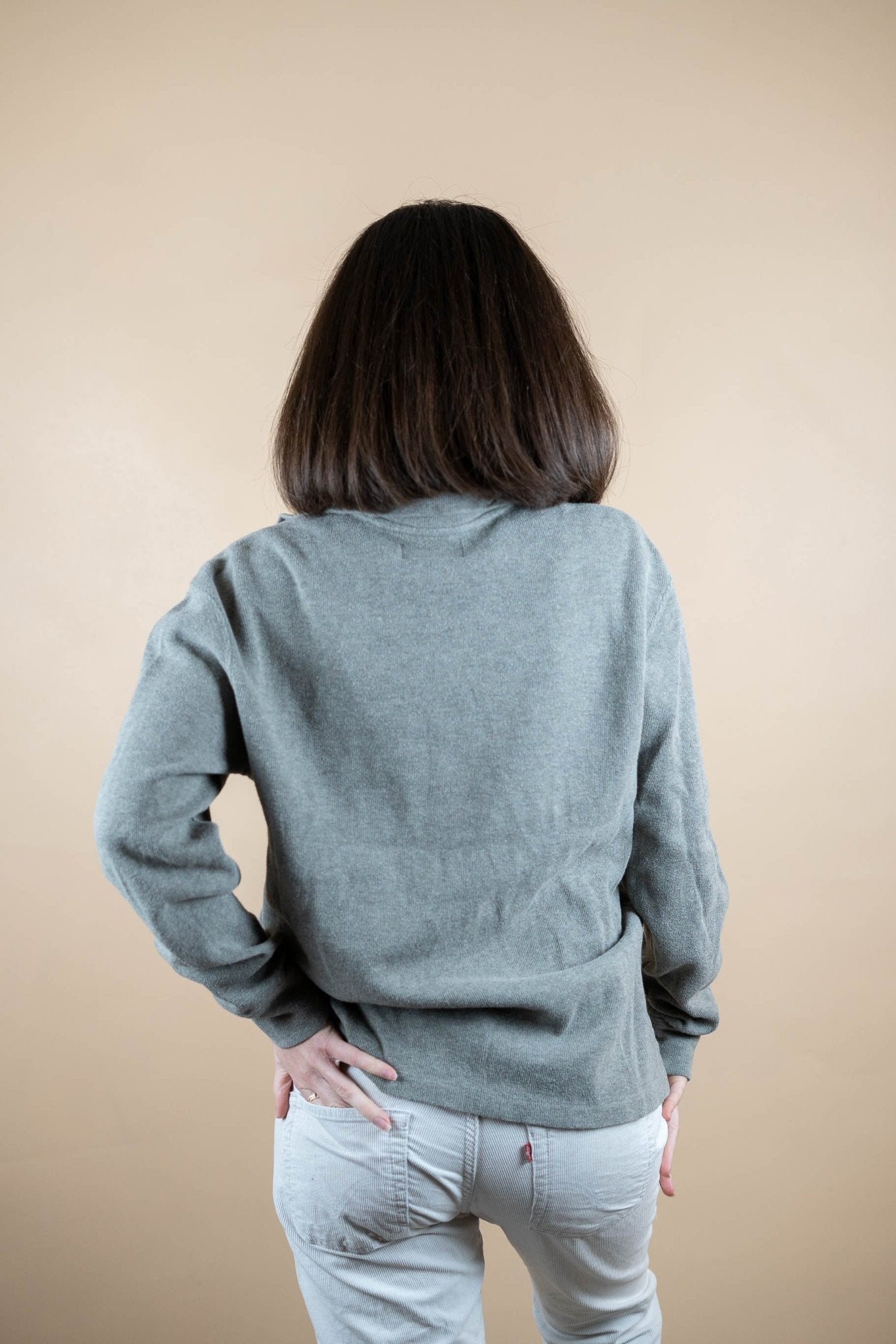 Half Zip Ralph Lauren ref: 1538 - GRIS - M - amifrip - Friperie en ligne et vêtements vintage