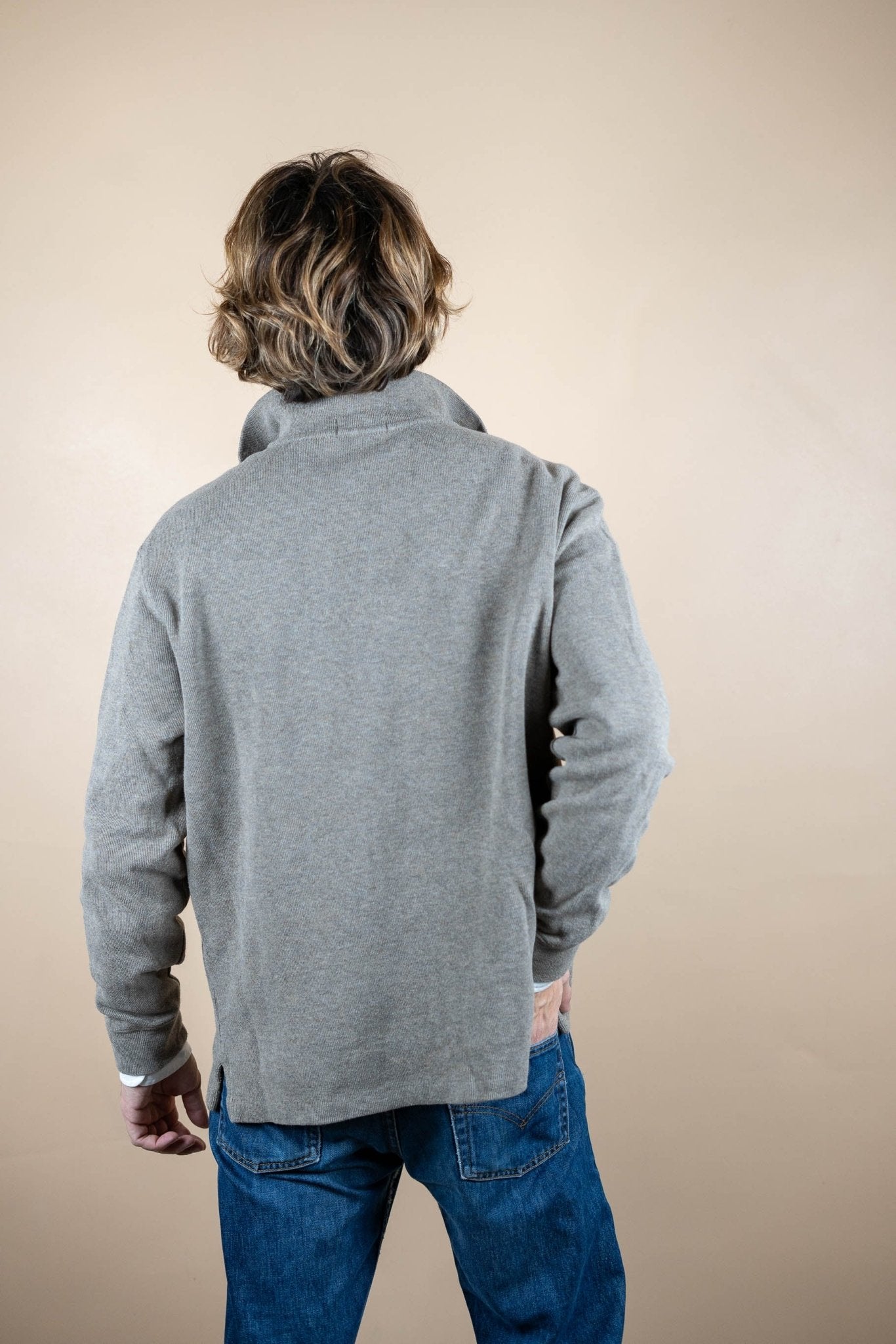 Half Zip Ralph Lauren ref: 1547 - BEIGE - L - amifrip - Friperie en ligne et vêtements vintage