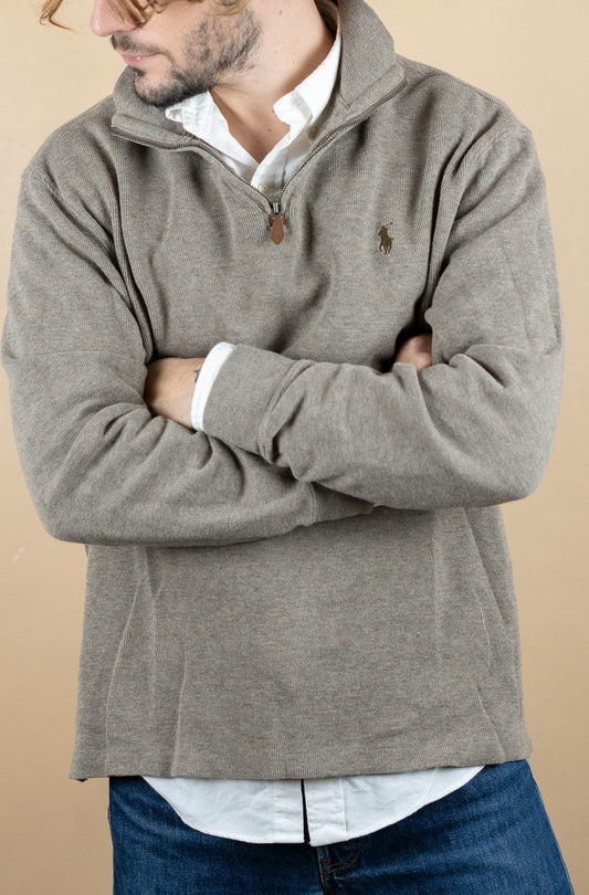 Half Zip Ralph Lauren ref: 1547 - BEIGE - L - amifrip - Friperie en ligne et vêtements vintage