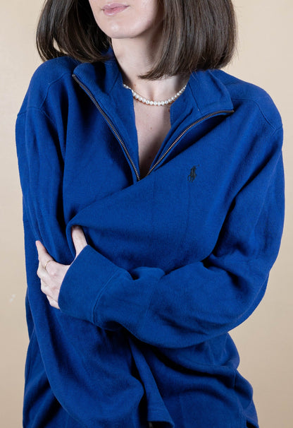 Half Zip Ralph Lauren ref: 1549 - BLEU - XL - amifrip - Friperie en ligne et vêtements vintage
