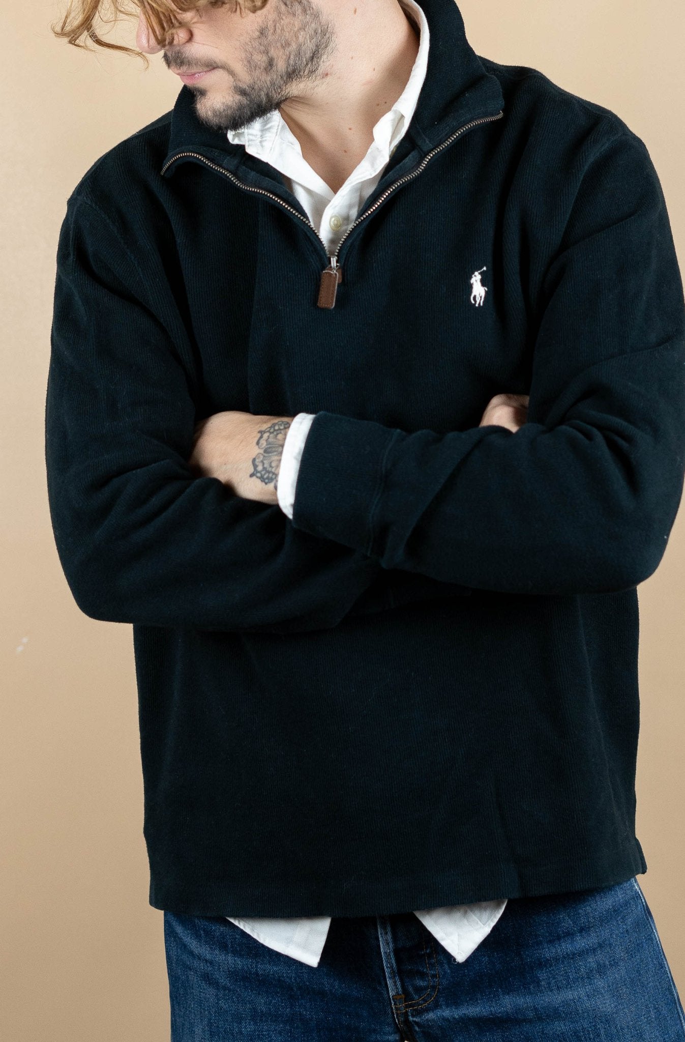 half-zip ralph lauren homme - amifrip - friperie